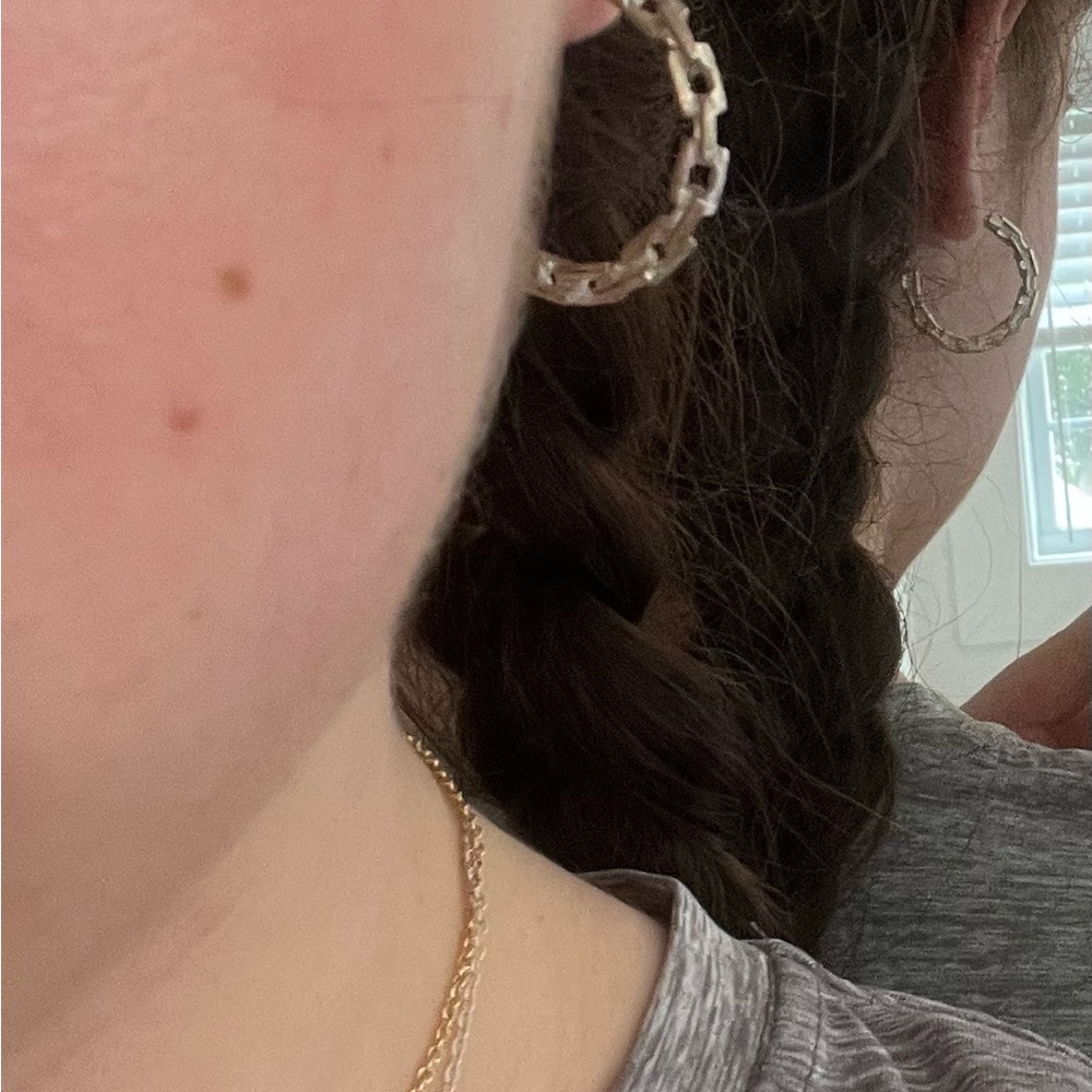 Elegant Silver Hoop Earrings